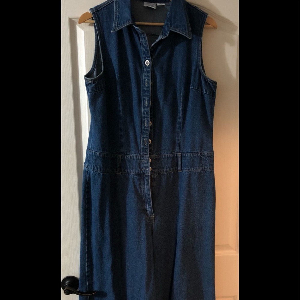 Jean Jumpsuit.  Perfect for summer outings